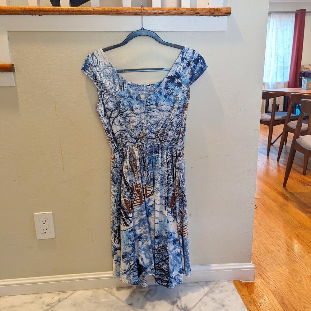 Retrolicious Winter Print Dress